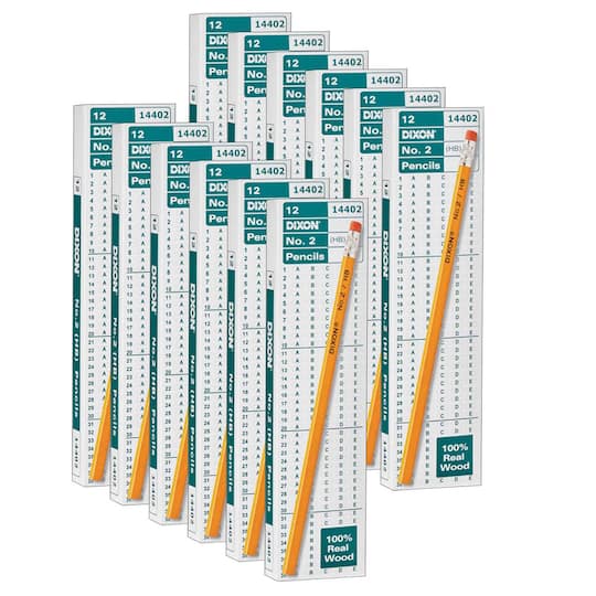 Dixon® #2 Yellow Pencils, 12 Packs of 12 By Dixon Ticonderoga Company | Michaels®